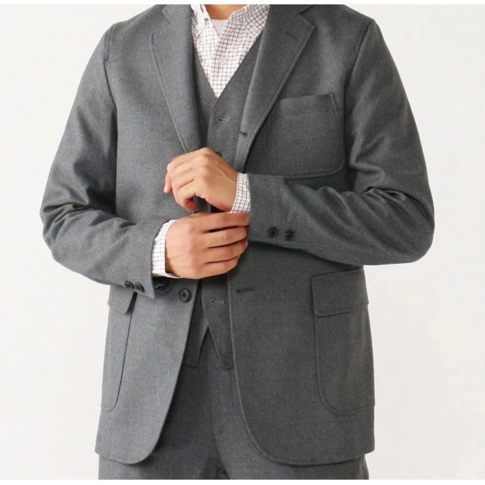 BEAMS PLUS Wool-Blend Flannel‎ Blazer